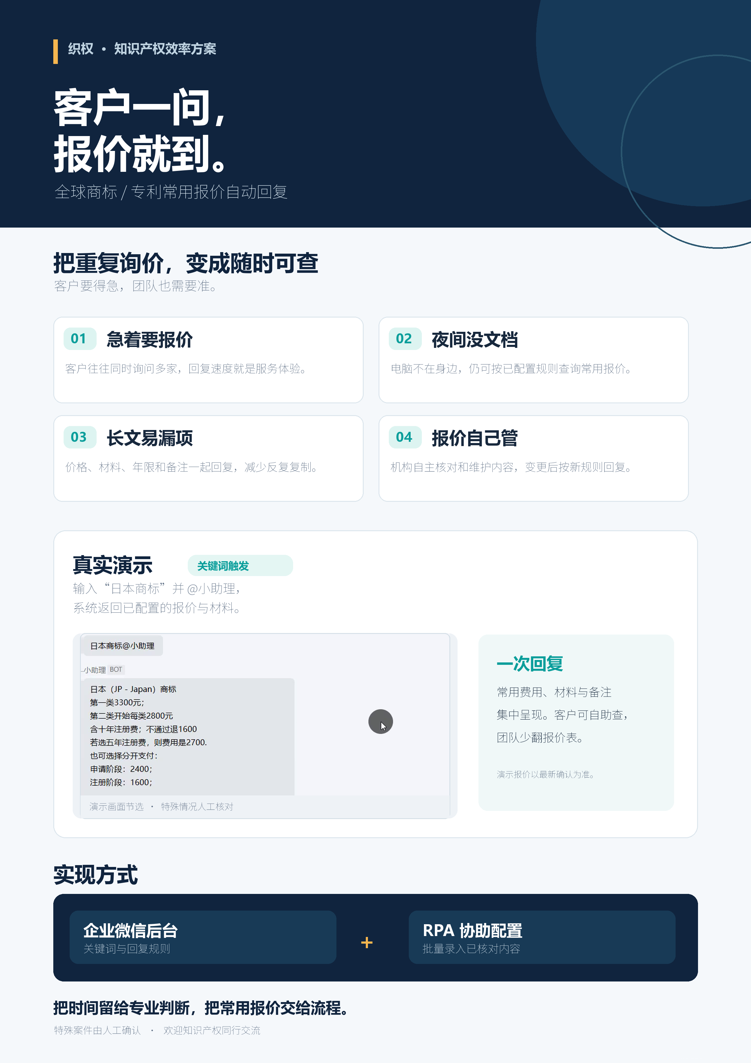 企业微信自动报价图文介绍